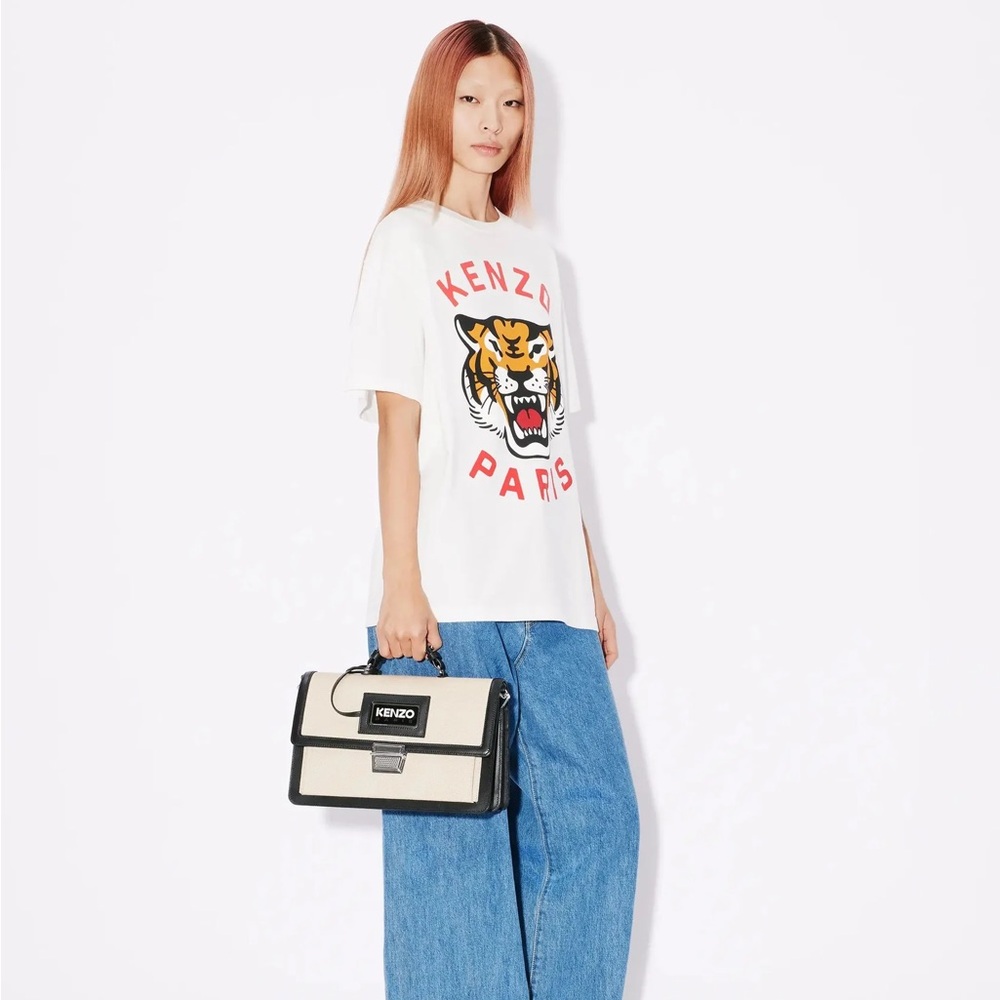 BNWT Women White “Lucky Tiger”Oversized T-Shirt